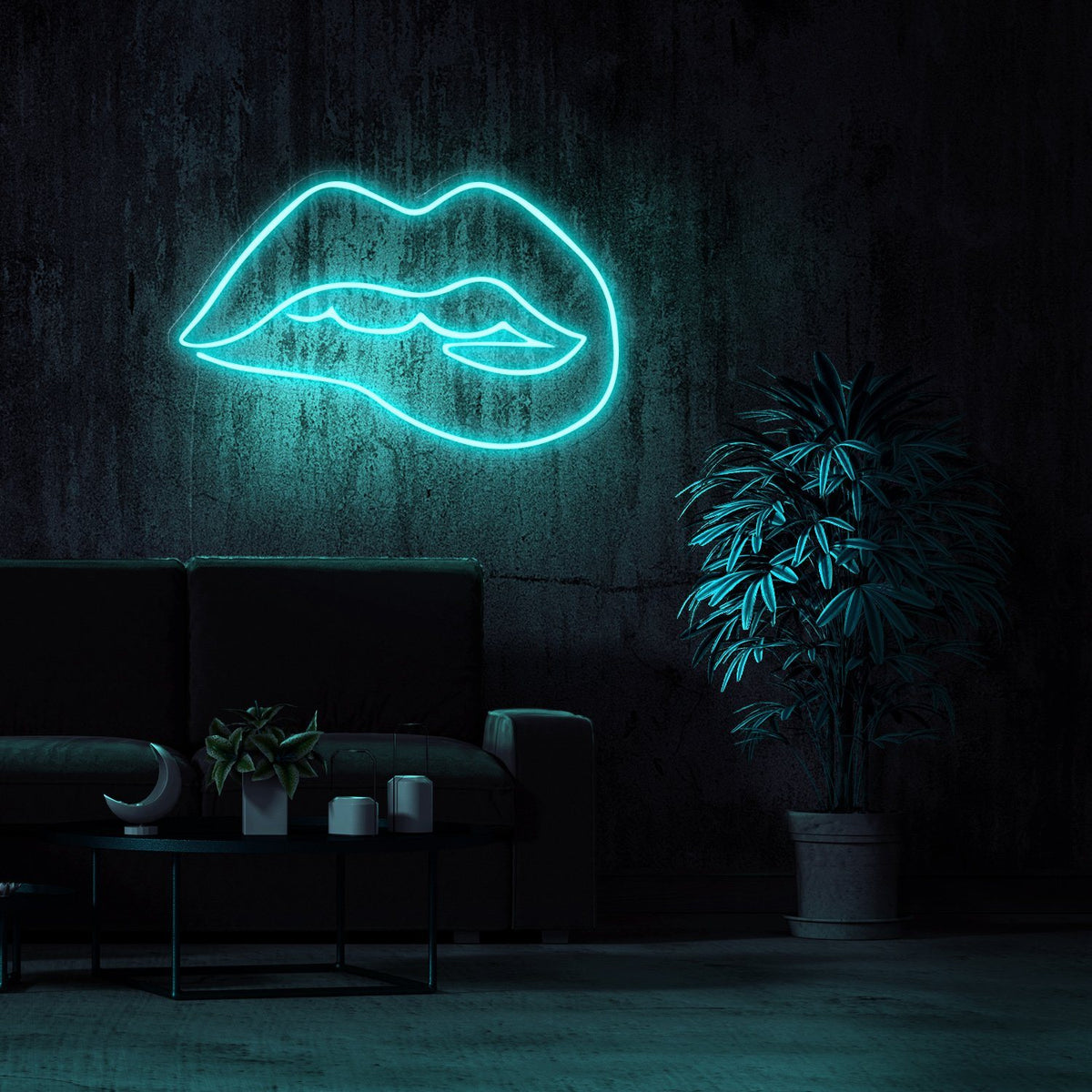 Neon lip sign deals