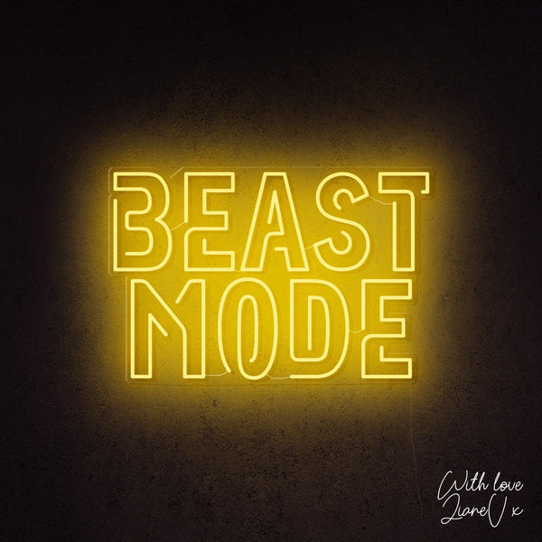 Beast Mode Neon Sign - LianeV Collection