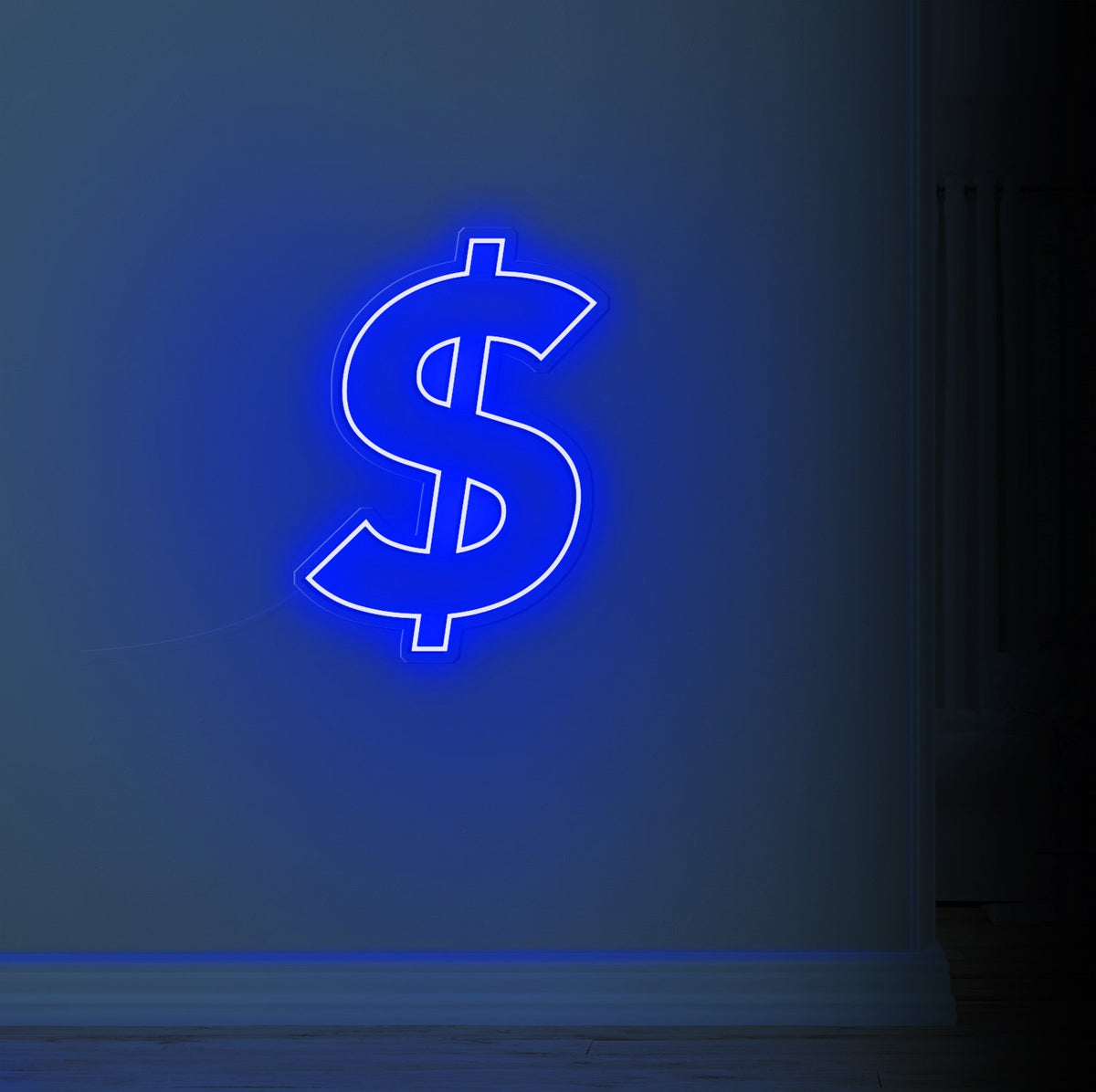 Blue Cool Sign Blue Money Sign