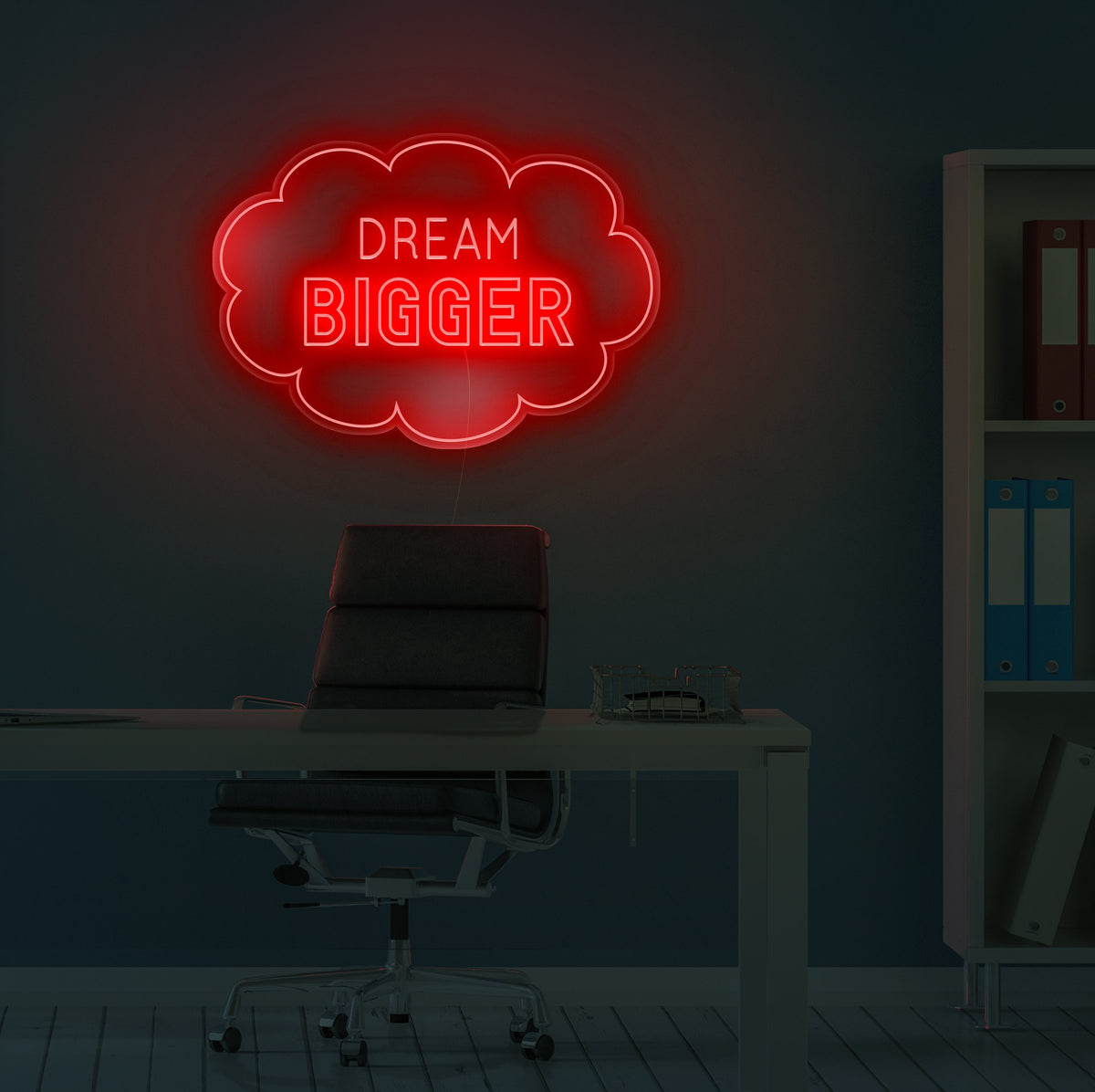 Inspirational Neon Sign - Dream Bigger LED Neon Sign