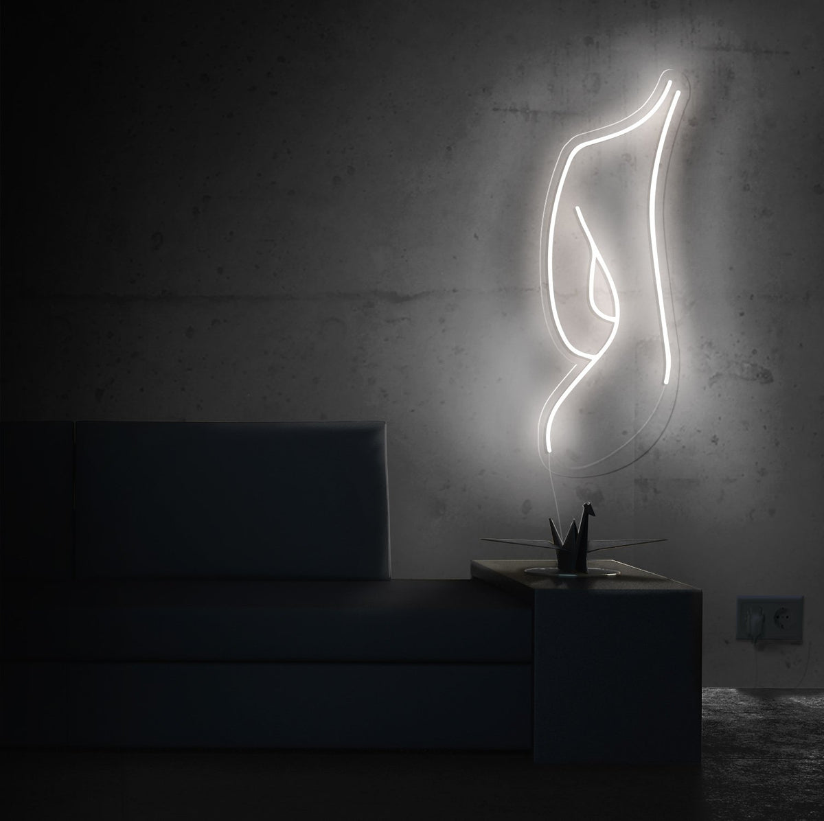 Female Silhouette Neon Sign – Elitist