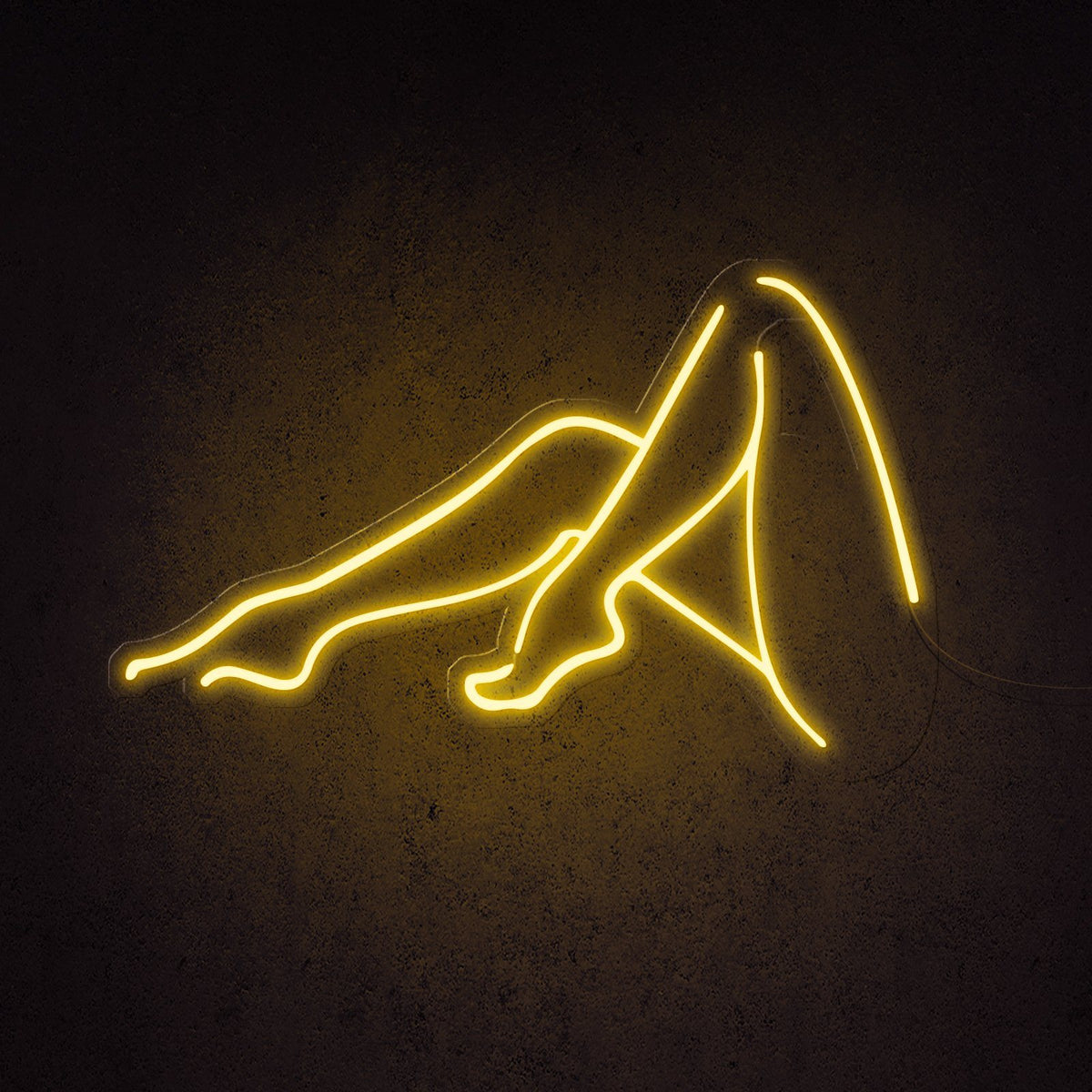 Female Legs Silhouette LED Neon Art Piece